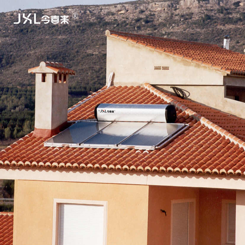 平板太阳能热水器批发家用承压一体电加热别墅智能wifi 300L
