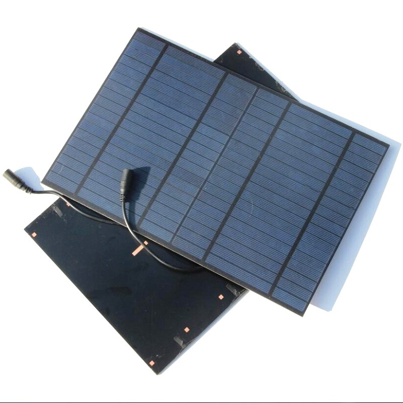 318x215mm太阳能层压板 定制太阳能滴胶板 10W18V 带12V充电线